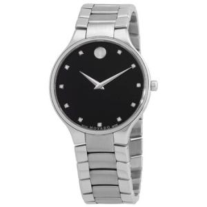 Serio Quartz Diamond Black Museum Dial Watch