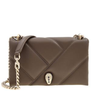 Serpenti Cabochon Leather Shoulder Bag