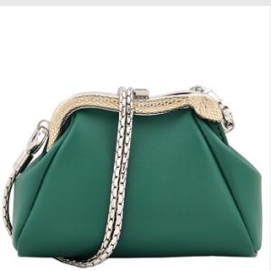 Serpentine Calf Leather Micro Pouch  Green