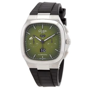 Seventies Chronograph Panorama Date Automatic Green Dial Watch