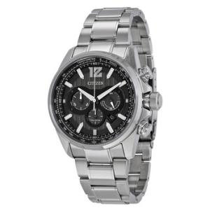 Shadowhawk EcoDrive Chronograph Black Dial Stainless Steel Watch CA417051E