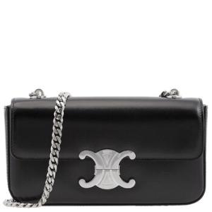 Shiny Calfskin Claude Chain Shoulder Bag