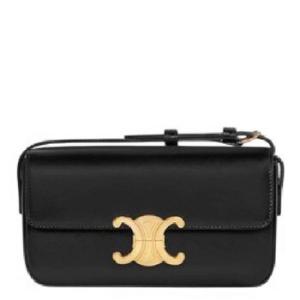 Shiny Calfskin Claude Shoulder Bag