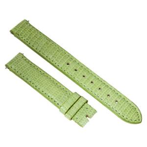 Shiny Lime Lizard Leather Strap
