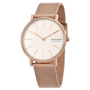 Signatur Quartz White Dial Rose Goldtone Watch SKW2784