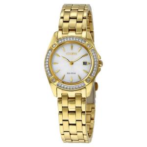 Silhouette Crystal Champagne Dial Lades Watch EW235259P