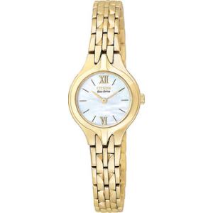 Silhouette EcoDrive GoldTone Watch EW969252D
