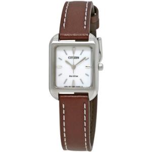 Silhouette White Dial Watch EM049008A