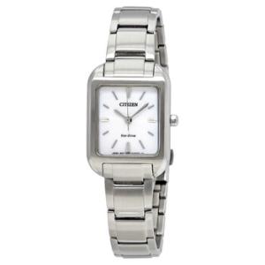 Silhouette White Dial Watch EM049059A