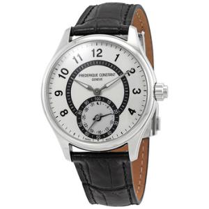 Silver Dial Leather Horological Smartwatch FC285SDG5B6