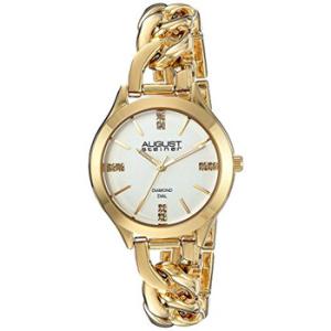 Silver Dial Yellow Goldtone Watch AS8222YG