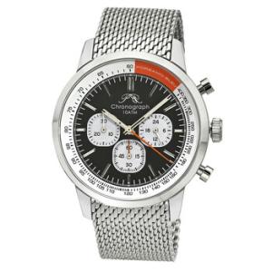 Simon Chronograph Quartz Black Dial Watch 1321BSIS