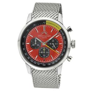Simon Chronograph Quartz Red Dial Watch 1322BSIS