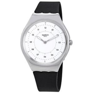 Skinnoiriron White Dial Black Rubber Watch SYXS100