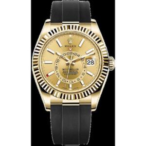 SkyDweller Automatic Chronometer 18 kt Yellow Gold Champagne Dial Watch 326238CSR