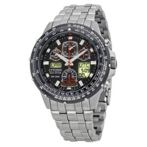 Skyhawk AT Stainless Steel Chronograph Atomic Watch JY000053E