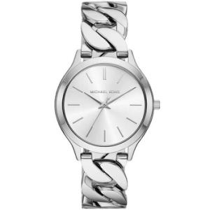 Slim Runway Quartz White Dial Watch MK7474