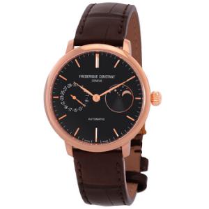 Slimline Moonphase Automatic Black Dial Watch FC702G3S4