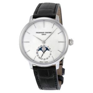Slimline Moonphase Silver Dial Watch FC703S3S6