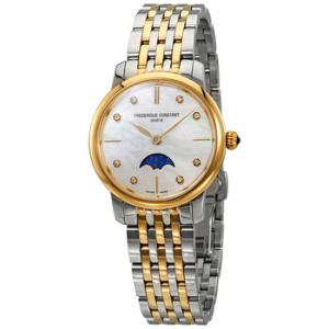 Slimline Mother of Pearl Diamond Dial Watch FC206MPWD1S3B
