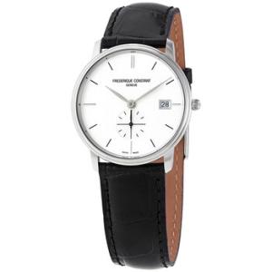 Slimline Quartz White Dial Watch FC245S4S6