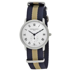 Slimline Silver Dial Watch FC235M4S6NAVYBEIGE