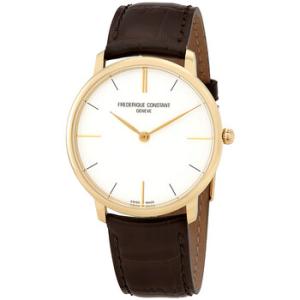 Slimline Yellow Gold Plated Stainless Steel Watch