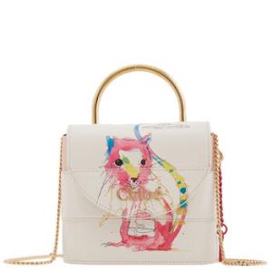 Small Aby Lock Printed Leather Shoulder Bag