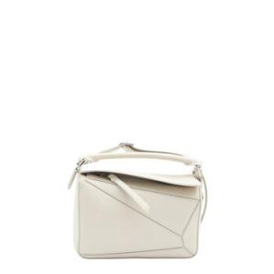 Small Calfskin Puzzle Bag  Sea Salt