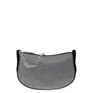 Small Kendall Embellished Suede Shoulder Bag
