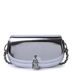 Small Mila Metallic Leather Shoulder Bag