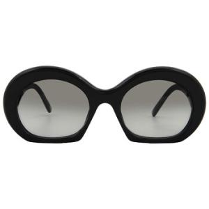 Smoke Gradient Oval Sunglasses LW40077I 01B