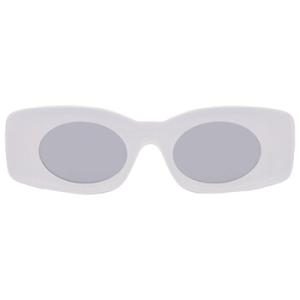 Smoke Mirror Rectangular Sunglasses LW40033I 21C