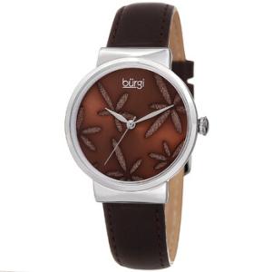 Sparkling Flower Quartz Brown Dial Watch BUR191BR