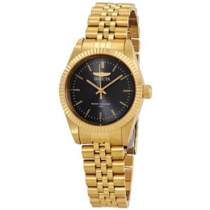 Specialty Black Dial Yellow Goldtone Watch