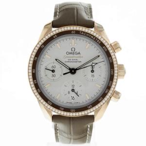 Speedmaster Chronograph Automatic Chronometer Diamond Silver Dial Watch 324.68.38.50.02.003