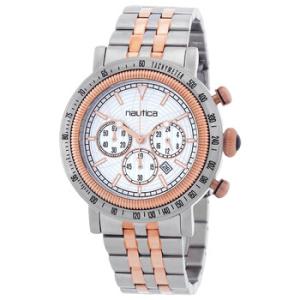 Spettacolare Chronograph Quartz Silver Dial Watch NAPSPF204