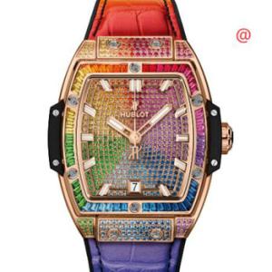 Spirit of Big Bang King Gold Rainbow Automatic Diamond Watch 665.OX.9910.LR.0999