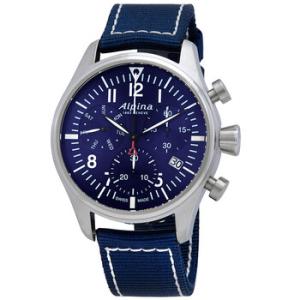 Startimer Pilot Chronograph Navy Blue Sunray Dial Watch AL371NN4S6
