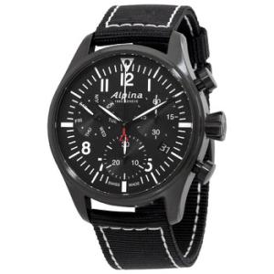 Startimer Pilot Chronograph Quartz Black Dial Watch AL371BB4FBS6