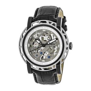 Stavros Black Skeleton Two Tone Watch RN3704
