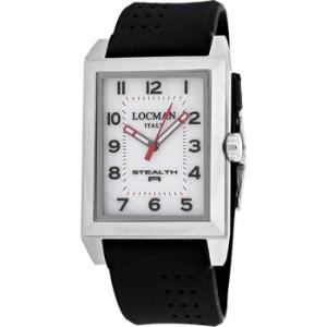 Stealth Quartz White Dial Watch 242WH2BKBKRU