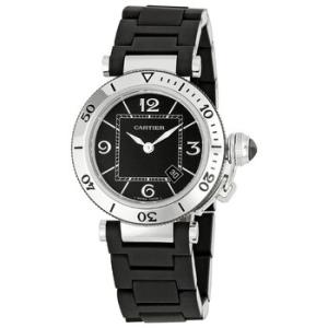 Steel Pasha Seatimer Black Dial Watch W3140003