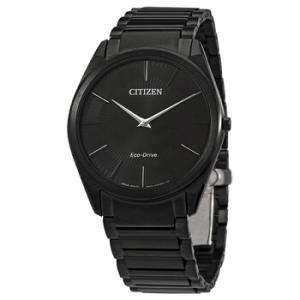 Stiletto Black Dial Blackplated Watch AR307985E