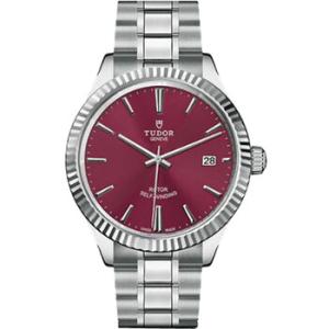Style Automatic Burgundy Dial Watch