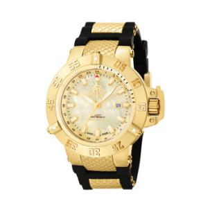 Subaqua Mother of Pearl Dial Black Polyurethane Watch