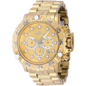 Subaqua Poseidon Chronograph GMT Quartz Gold Dial Watch
