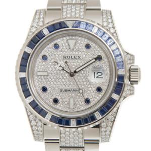 Submariner Diamond Silvertone Dial Watch 116659SABR