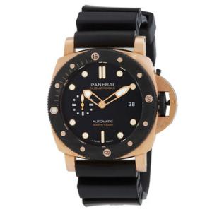 Submersible Goldtech OroCarbo Automatic Black Dial Watch pam01070