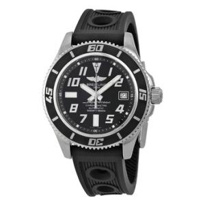 SuperOcean 42 Black Dial Black Rubber Watch A1736402BA28BKOR